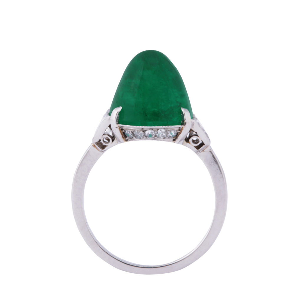 Edwardian Emerald and Diamond Ring – A La Vieille Russie FABERGE ...