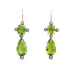 main view, Victorian Peridot and Diamond Pendant Earrings
