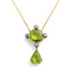 Victorian Peridot and Diamond Pendant