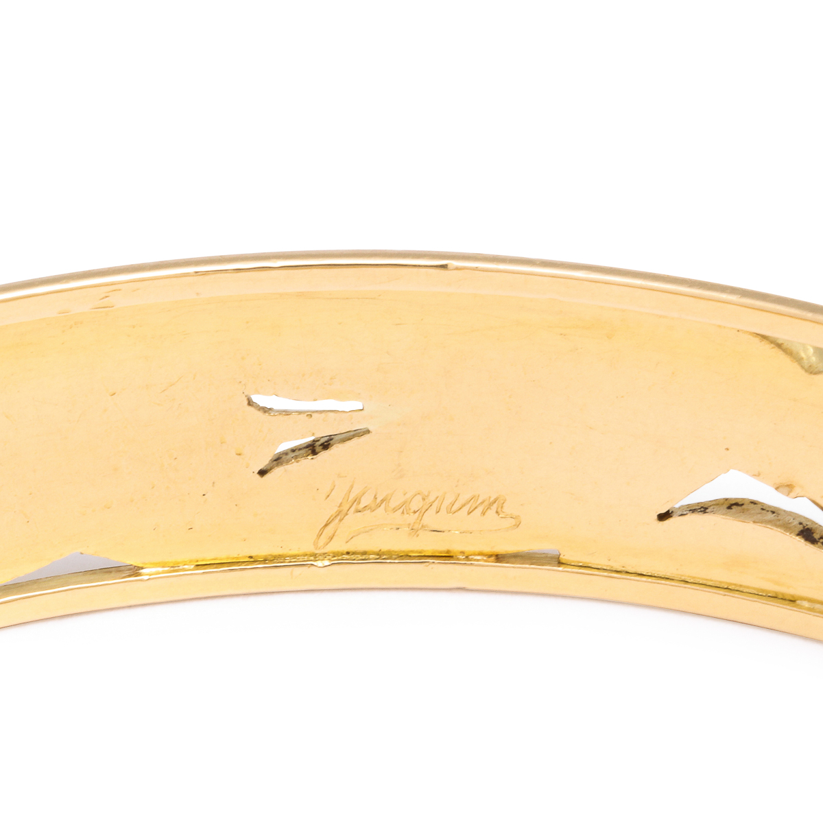 Gold Bangle Bracelet – A La Vieille Russie FABERGE, Antique Jewelry ...