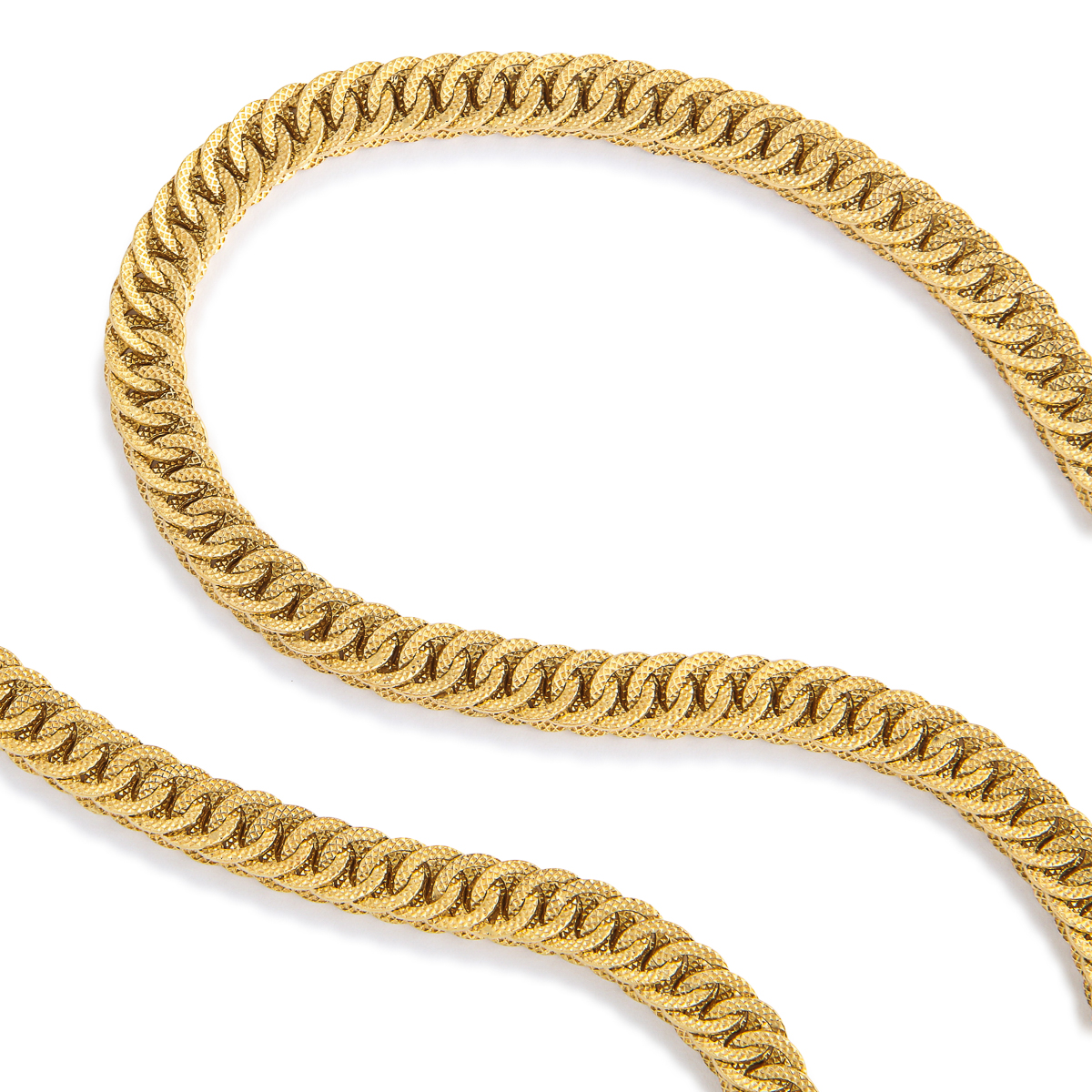antique long gold chain in 18K
