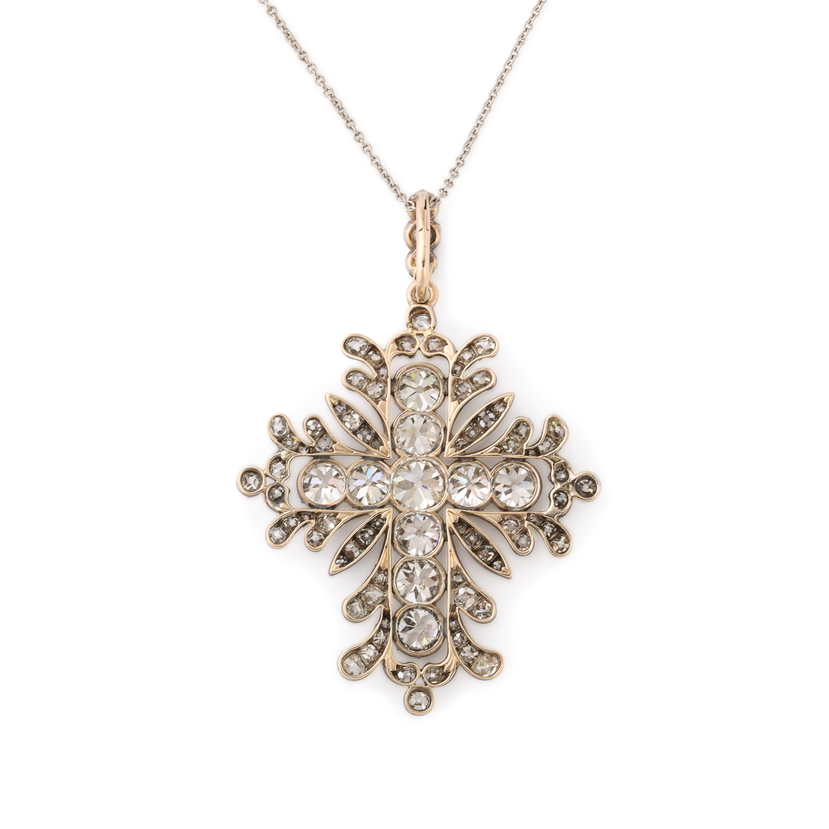 Victorian Diamond Cross Pendant – A La Vieille Russie FABERGE, Antique ...