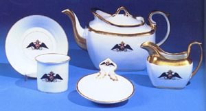 Imperial service pieces from the Gatchina Palace.