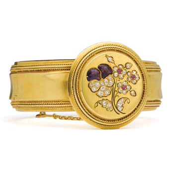 Antique Russian Gold Bangle Bracelet, by Samuel Arndt – A La Vieille ...