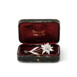 Tiffany edelweiss flower brooch in original box