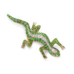 another view of salamander brooch