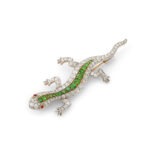 other view of salamander brooch