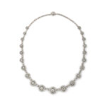 diamond cluster necklace