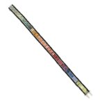 multicolored sapphire and onyx line bracelet