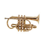Gold and Platinum Cornet Brooch side view