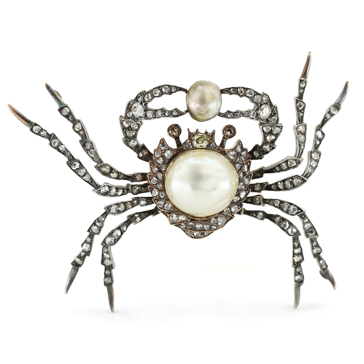 Antique French Crab Brooch 1