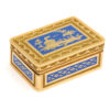 Antique Gold and Enamel Vinaigrette, angled view