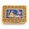top view, Antique Gold and Enamel Vinaigrette