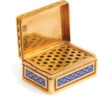 open view, Antique Gold and Enamel Vinaigrette